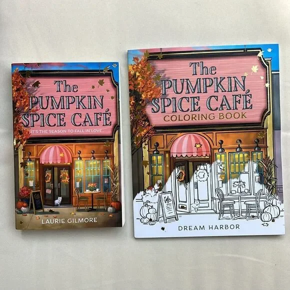 The Pumpkin Spice Café Book and Coloring Book Set - Picture 3 of 11